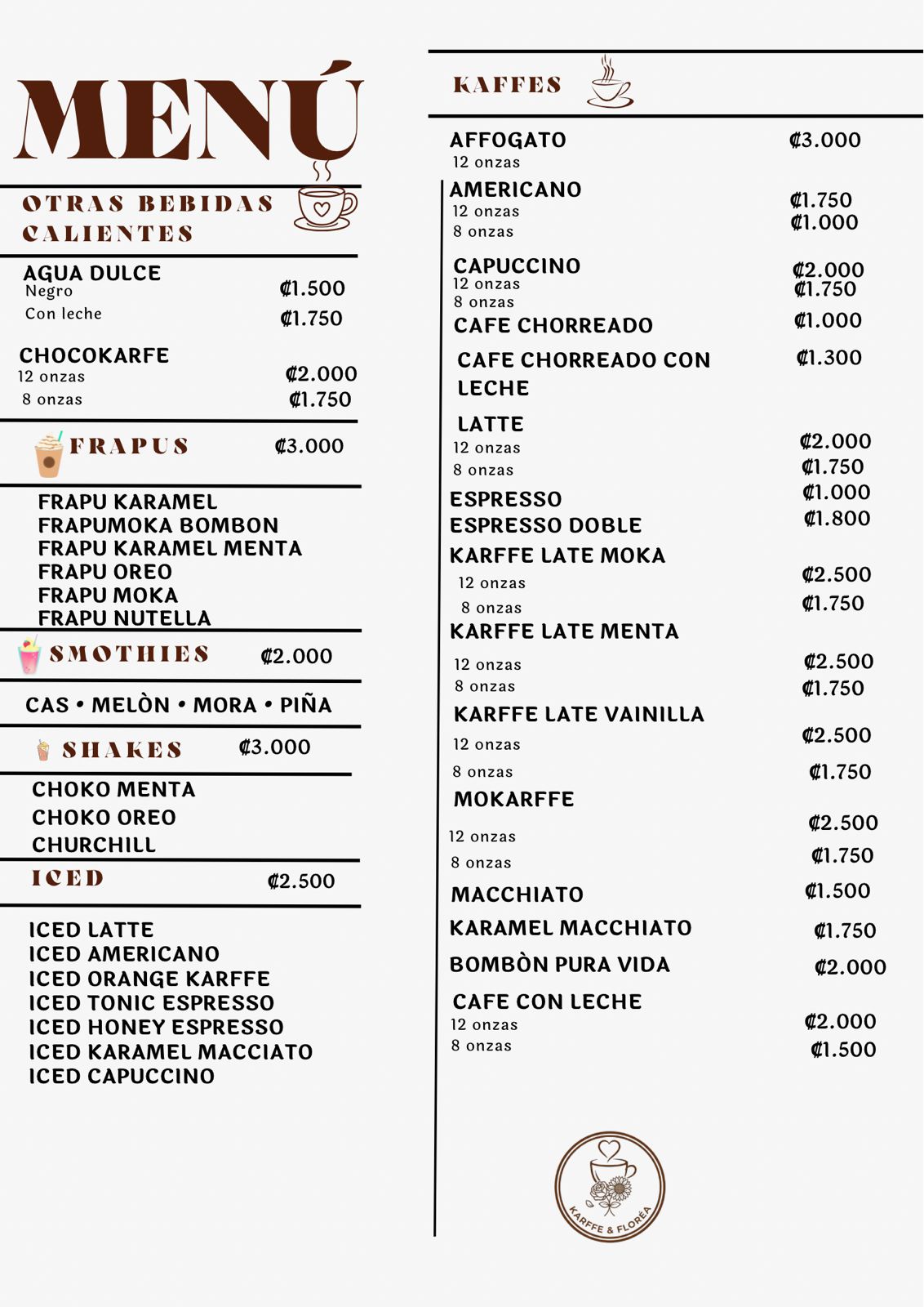 Menú página 2